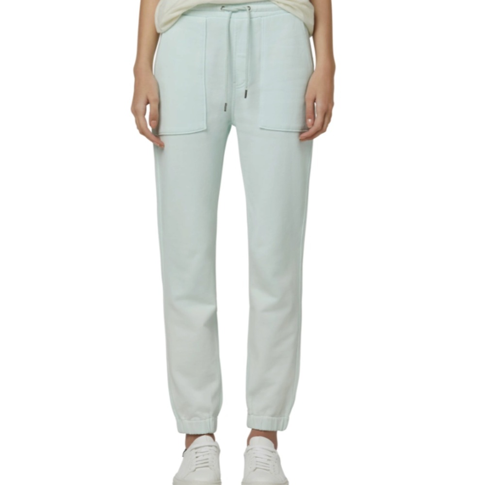 HUDSON Jeans Cotton Utility Terry Joggers In Light Green Women’s XS NWT
